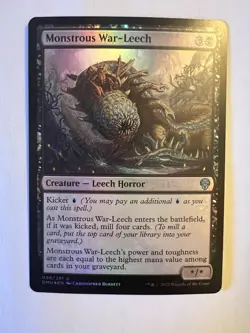 MTG Magic the Gathering FOIL Monstrous War-Leech 098/281 Dominaria United NM - Image 1