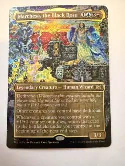 Marchesa, the Black Rose 382 Double Masters 2022 Foil Borderless Rare EN - Image 1