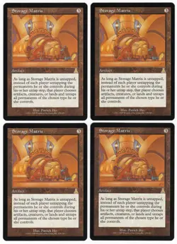 Storage Matrix x4 4x 1999 Urza's Destiny PLAYSET Colorless Artifact MTG NM AZ1 - Image 1