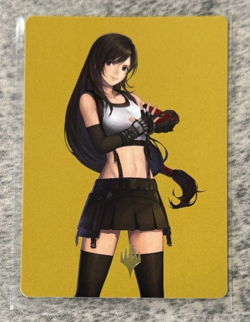 Final Fantasy Magic MTG Art Series 52/53 Tifa Martial Artist Gold Stamp - Image 1