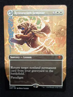 Restoration Seminar (Borderless) Secrets of Strixhaven Regular - Image 1
