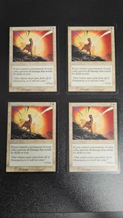 Spirit of Reistance x4 Invasion MTG LP playset - Image 1