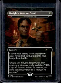 2025 Magic The Gathering Secret Lair The Office Dwight's Weapon Stash Foil #2166 - Image 1