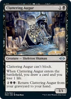 CLATTERING AUGUR x4 ~mtg NM-M Modern Horizons 2 Unc - Image 1