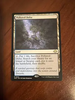 Wizards Magic: The Gathering Polluted Delta Rare Land Modern Horizons 3 Regular - Image 1