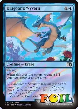 Dragoon's Wyvern 0049 MTG FINAL FANTASY Common NP Foil - Image 1