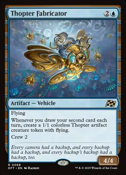 Thopter Fabricator - Foil x1 - Aetherdrift - NM-Mint, English - Aetherdrift - Image 1