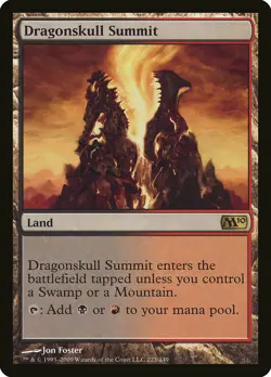Magic 2010 Core (M10) Foil Rare Dragonskull Summit MTG MOL Magic - Image 1