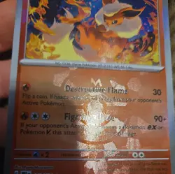 Pokemon TCG Flareon (Master Ball Pattern) 013/131 Prismatic Evolutions - Image 3