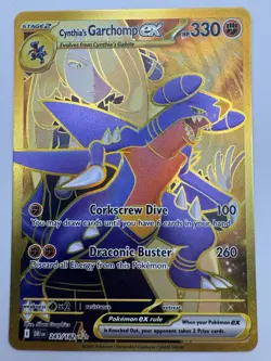 Pokemon Cynthia's Garchomp ex SV10 Hyper Rare Full Art Holo #241/182 330 HP - Image 2