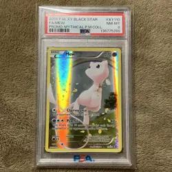 2016 POKEMON XY BLACK STAR PROMO MYTHICAL POKEMON COLL #XY110 FULL ART/MEW PSA 8 - Image 1