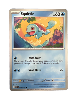 ⭐⭐⭐ Pokemon TCG Squirtle - 007/165 - Common - Near Mint - FREE SHIPPING ⭐⭐⭐ - Image 1
