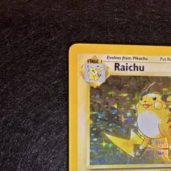 Raichu 14/102 Pokemon Base Set Holo Rare 1999 Vintage Hologram Card WOTC✨💎💯✨ - Image 5