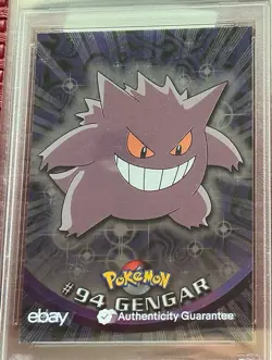 2000 Topps Pokemon #94 Gengar Silver Foil Series 2 PSA 10 GEM MINT (POP 40) - Image 3