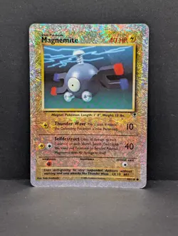 Magnemite Pokemon TCG Legendary Collection Reverse Holo Rare fireworks - Image 1