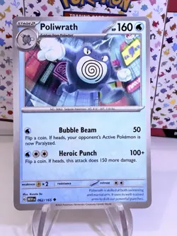Poliwrath 062/165 | SV - MEW en: 151 | Uncommon - English | Pokemon NM - Image 1