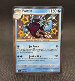 Pokemon TCG Palafin Scarlet & Violet: Paldean Fates 124/091 Holo Shiny Rare - Image 1