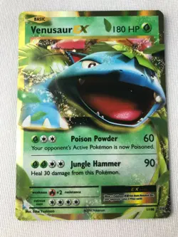 Venusaur EX ULTRA RARE 1/108 Pokemon Card TCG XY Evolutions HOLO NM 2016 - Image 4
