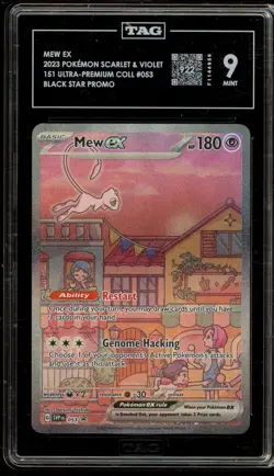 Pokemon Mew ex 151 Ultra-Premium Coll. Full Art Promo SVP EN 053 TAG 9 Mint - Image 1