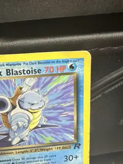 Dark Blastoise 20/82 (Team Rocket) - Rare Regular Pokemon TCG Card MP - Image 2
