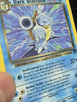 Dark Blastoise 20/82 (Team Rocket) - Rare Regular Pokemon TCG Card MP - Image 5