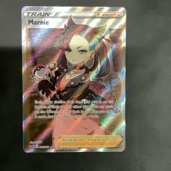 Pokemon Marnie Trainer Supporter Ultra Rare Full Art Holo 200/202 Sword & Shield - Image 1