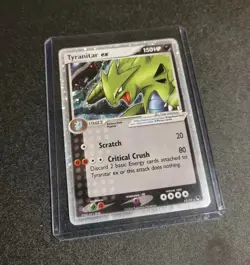 Pokemon Tyranitar EX 17/17 Holo Ultra Rare Pop Series - Image 1