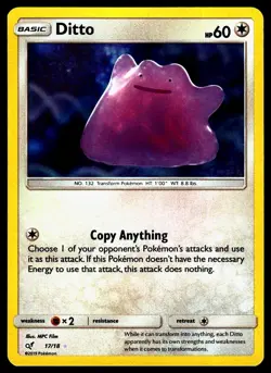 Ditto #17/18 Detective Pikachu Near Mint or Better - Pokemon Card - Image 1