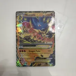 Pokemon M Lucario EX Mega Full Art Holo Promo 220 HP Alternate Art 055A/111 - Image 1