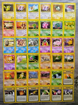Pokemon Vintage GYM HEROES Card Lot 1999 WOTC LP/NM No Dupes - Image 1