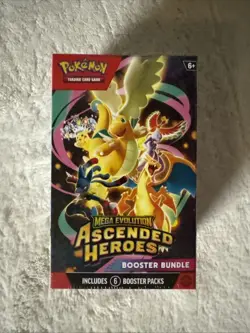 Pokemon Mega Evolution Ascended Heroes Booster Bundle Box 6 Booster Packs - Image 1