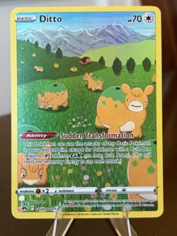 Pokemon TCG Ditto GG22/GG70 Crown Zenith: Galarian Gallery Holo NM - Image 1