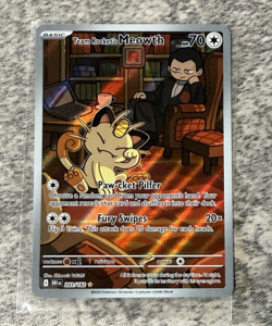 2025 Pokemon Destined Rivals Team Rocket's Meowth #203/182 Pack Fresh - Image 1