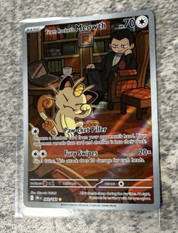 2025 Pokemon Destined Rivals Team Rocket's Meowth #203/182 Pack Fresh - Image 2