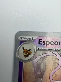 MASTER BALL Pokemon Espeon Sv: Prismatic Evolutions Rare #033/131 110 HP 2025 - Image 5