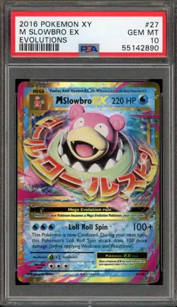 Pokemon M Slowbro EX XY Evolutions Holo Rare #27 PSA 10 Gem Mint - Image 1