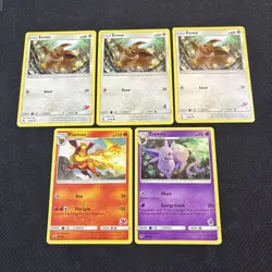 Eevee Flareon Espeon Lot Battle Academy Pokemon Set NM - Image 1