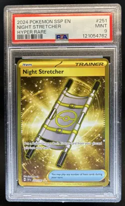 2024 Pokemon Surging Sparks Night Stretcher Hyper Rare #251/191 PSA 9 - Image 1