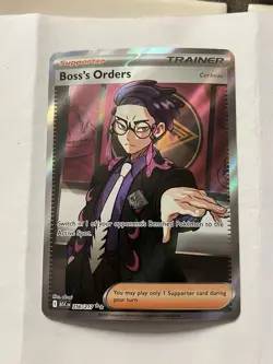 Boss’s Orders 256/217 Ultra Rare Full Art Pokemon TCG Ascended Heroes - Image 1