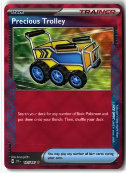 Precious Trolley ⭐ 185/191 Holo ACE SPEC Rare Surging Sparks 2024 Pokemon NM - Image 1