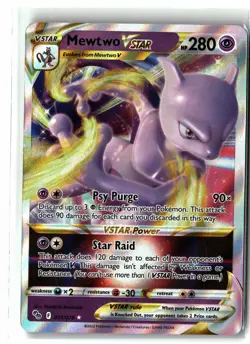 Mewtwo VSTAR ⭐ 031/078 Holo VSTAR Rare Pokemon GO 2022 Pokemon NM - Image 1
