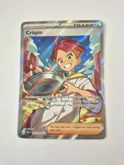 Pokemon Crispin Ultra Rare Stellar Crown 164/142 Pack Fresh NM Trainer Full Art - Image 1