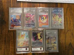 Pokemon Japanese PCG Graded Lot (Art Rare,SR) (Pristine, Gem-mt, 9, 8.5) - Image 1