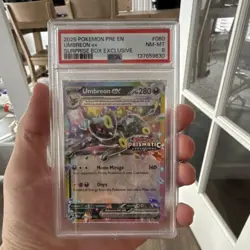 PSA 8 Pokemon Umbreon ex 060/131 Prismatic Evolutions Promo Holo English 2025 - Image 1