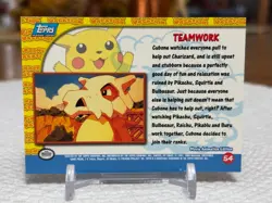 1999 Pokemon The First Movie #54 Pikachu's Vacation (TeamWork) Blue Logo NM - Image 2