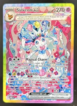 2025 Pokemon Prismatic Evolutions Sylveon ex #156/131 - Image 1