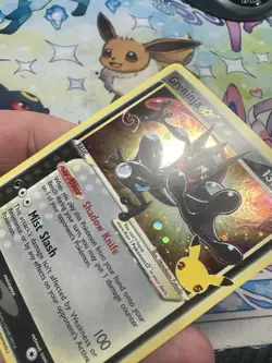 Pokemon Greninja Gold Star Promo Holo SWSH144 Celebrations HD SWIRL NM - Image 3