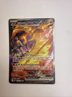 Team Rockets Moltres EX Destined Rivals 229/182 Secret Art Rare Card - Image 3