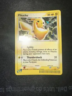 Pokemon TCG. Pikachu 012 Nintendo Black star Promo Holo 2003 E-reader Card NM - Image 1