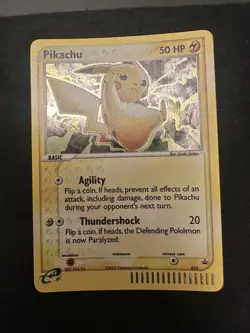 Pokemon TCG. Pikachu 012 Nintendo Black star Promo Holo 2003 E-reader Card NM - Image 3